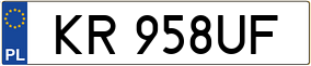 Truck License Plate